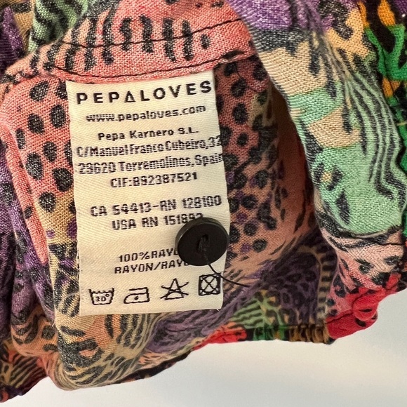 Pepaloves 80's Style Colourful Tunic Dress - Picture 6 of 9